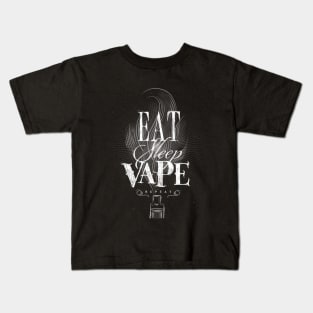 Eat, sleep, vape ... repeat Kids T-Shirt